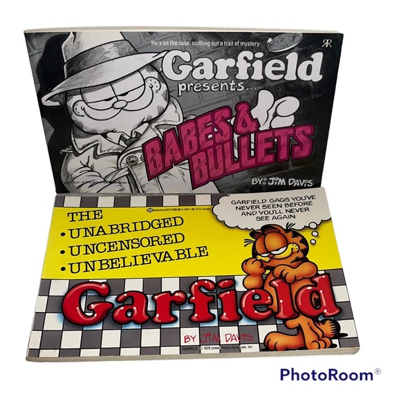Garfield Storybook by Jim Davis lot of 2 1986& 1990 prints - Picture 1 of 11